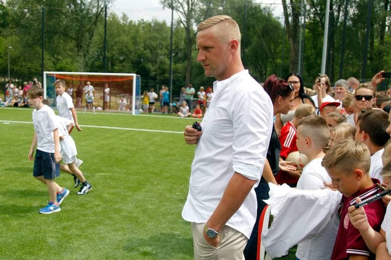 Football. Kamil Glik. Press Conference. 24.06.2017