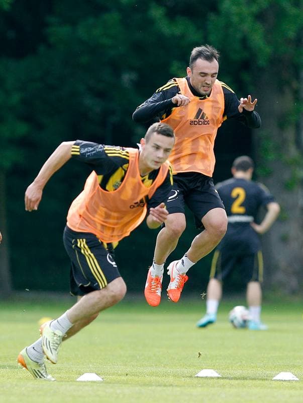 Football. GKS Katowice. Training. 25.01.2015