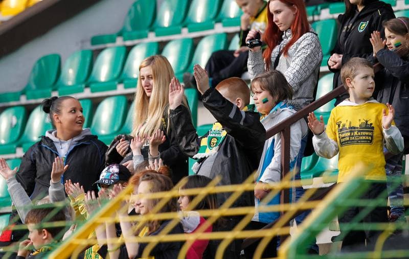 Football. I Liga. GKS Katowice - Kolejarz Stroze. 26.04.2014