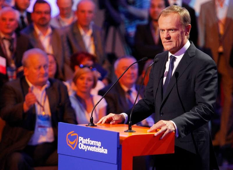 Civic Platform. Katowice. Press Conference. 23.05.2014