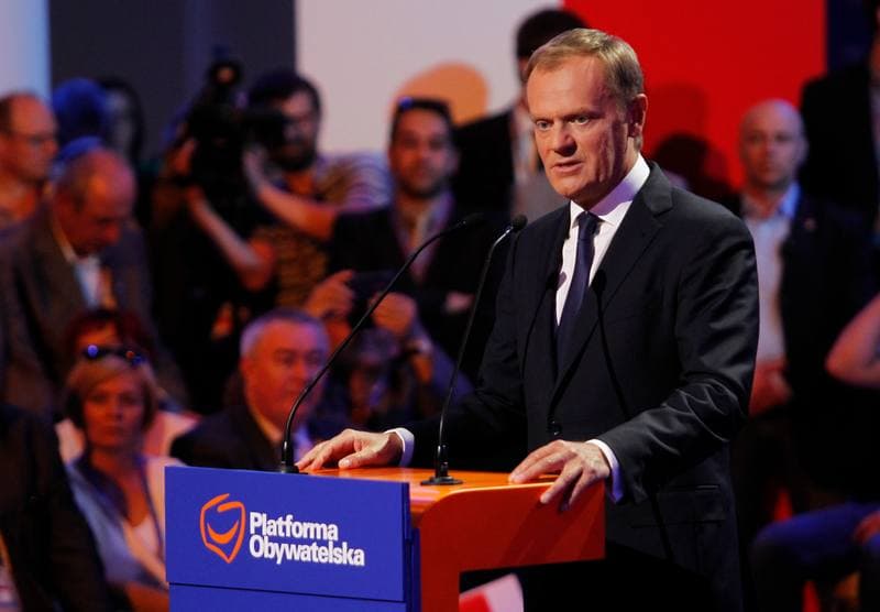 Civic Platform. Katowice. Press Conference. 23.05.2014
