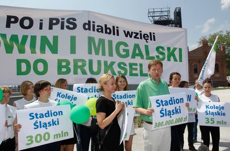 Civic Platform. Katowice. Press Conference. 23.05.2014
