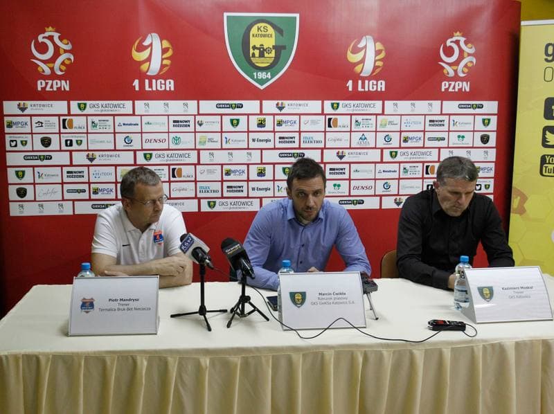 Football. I Liga. GKS Katowice - Termalica Bruk Bet Nieciecza. 21.05.2014
