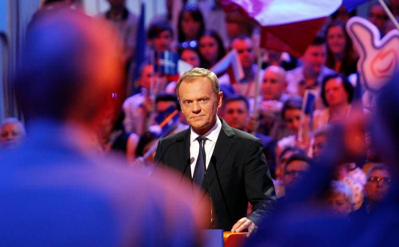 Civic Platform. Katowice. Press Conference. 23.05.2014