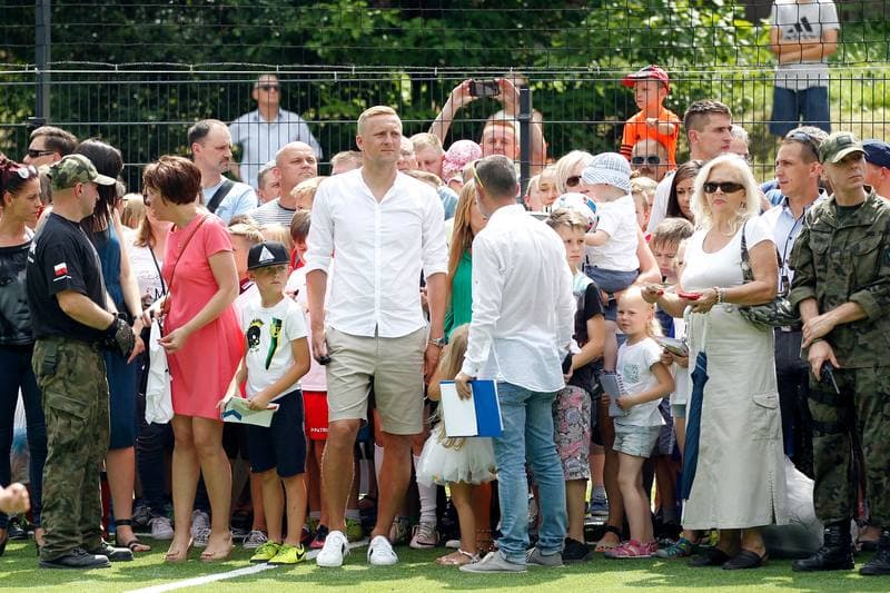 Football. Kamil Glik. Press Conference. 24.06.2017
