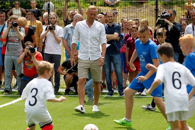 Football. Kamil Glik. Press Conference. 24.06.2017