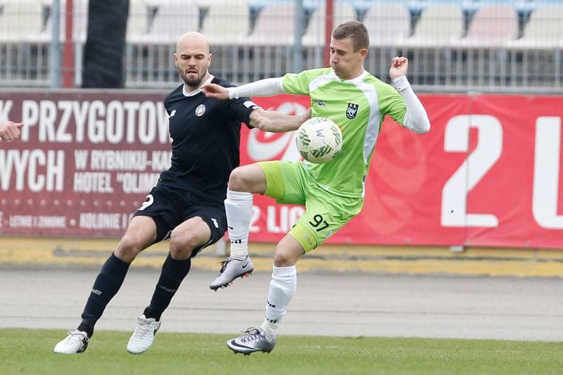 Football. II Liga. ROW Rybnik - Polonia Warszawa. 15.04.2017