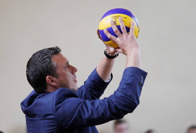 Volleyball. Promotion of World Championship. Meeting with Marcin Prus. 12.05.2014
