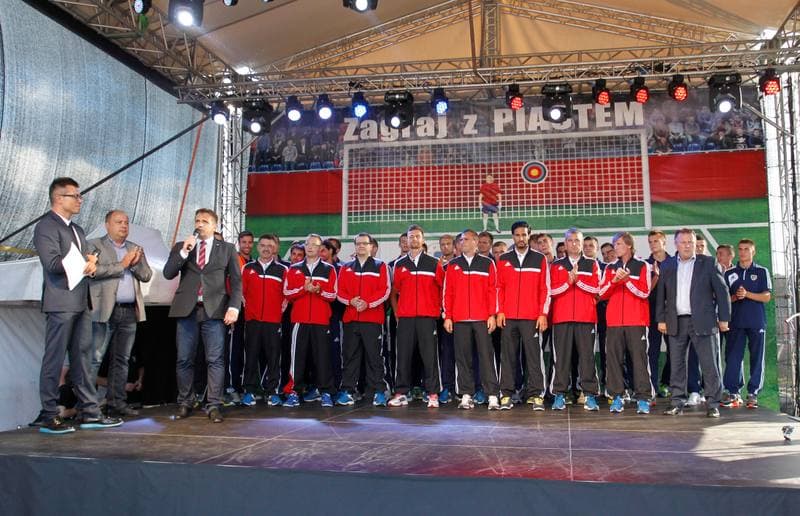 Football. Piast Gliwice. Team Presentation. 11.07.2014