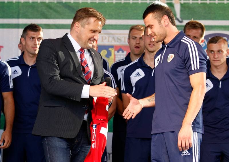 Football. Piast Gliwice. Team Presentation. 11.07.2014