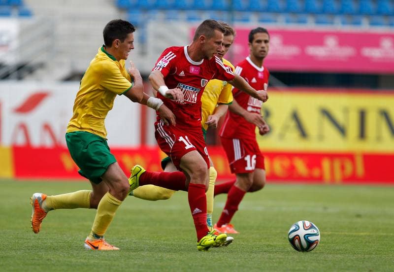 Football. Piast Gliwice. MSK Zilina. 13.07.2014