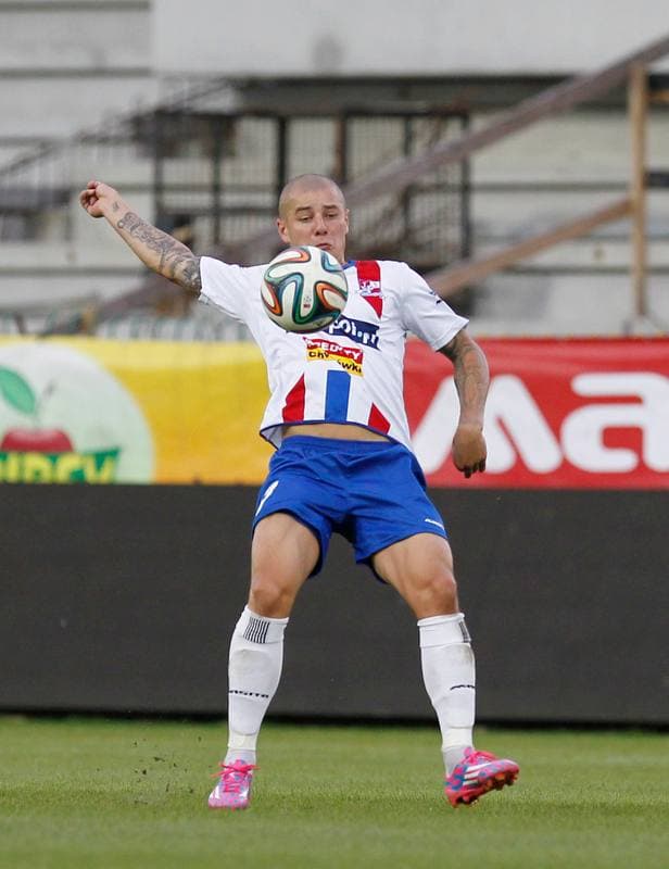 Football. T-Mobile Ekstraklasa. Podbeskidzie Bielsko Biala - GKS Belchatow. 18.08.2014