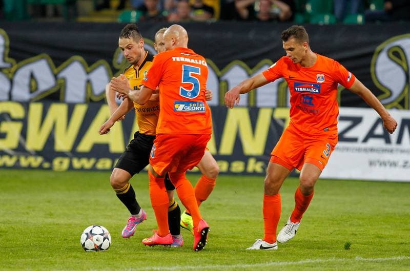 Football. I Liga. GKS Katowice - Termalica Bruk-Bet Nieciecza. 17.08.2014