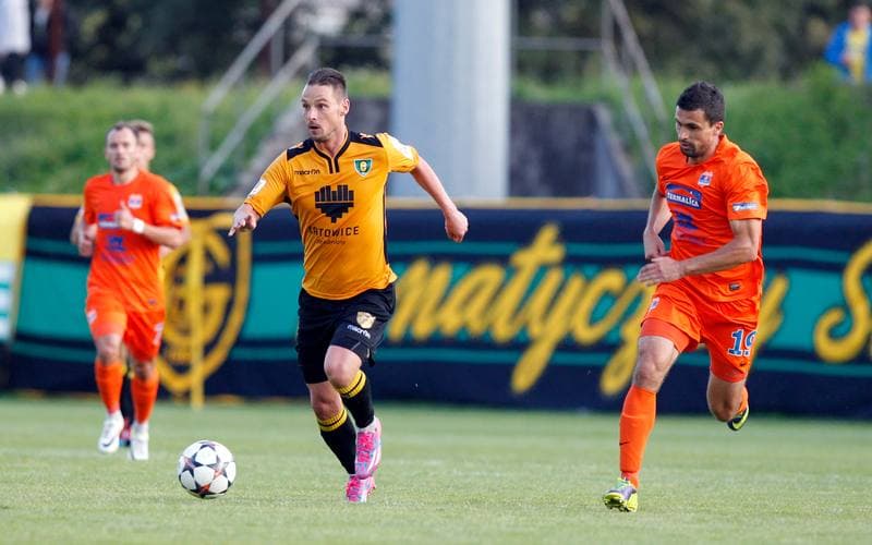Football. I Liga. GKS Katowice - Termalica Bruk-Bet Nieciecza. 17.08.2014