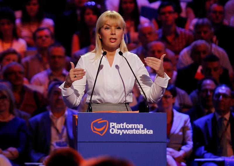 Civic Platform. Katowice. Press Conference. 23.05.2014