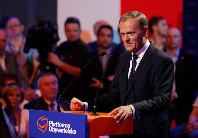 Civic Platform. Katowice. Press Conference. 23.05.2014