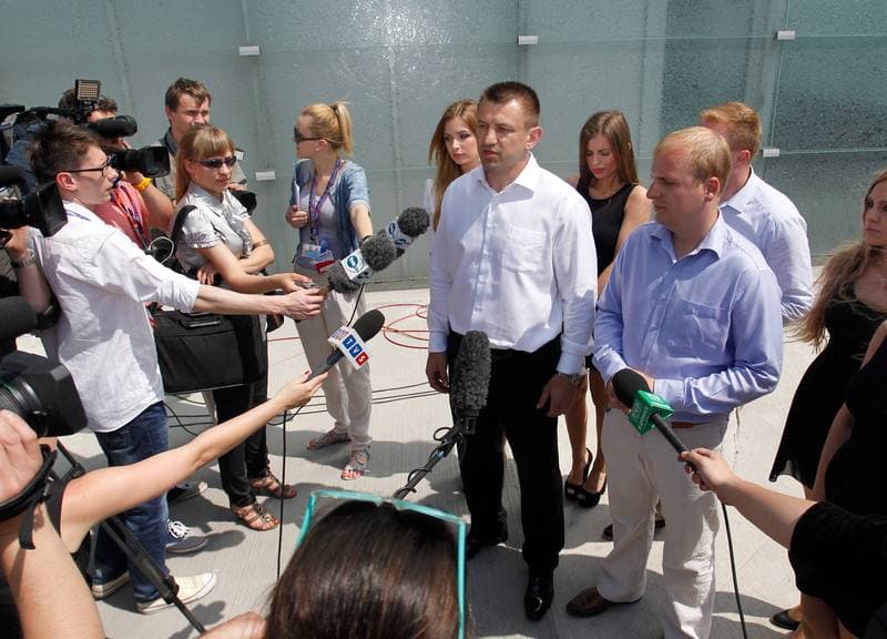 Civic Platform. Katowice. Press Conference. 23.05.2014