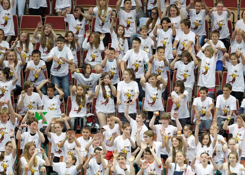 Volleyball. Action Socialna Lubie Siatke. Czarny Katowice - FC Barcelona. 18.06.2014