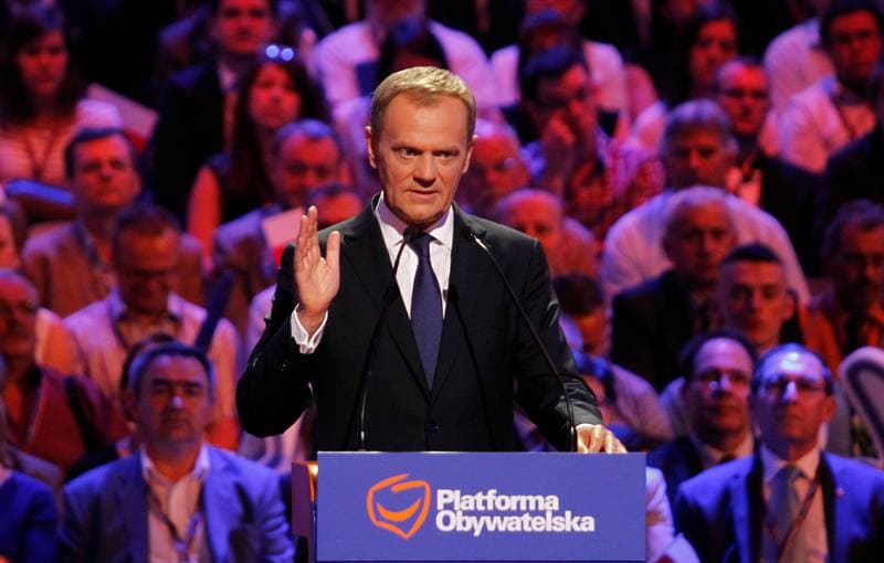 Civic Platform. Katowice. Press Conference. 23.05.2014
