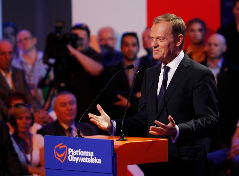 Civic Platform. Katowice. Press Conference. 23.05.2014