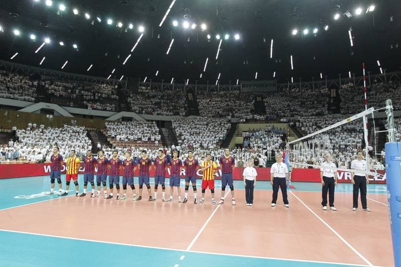 Volleyball. Action Socialna Lubie Siatke. Czarny Katowice - FC Barcelona. 18.06.2014