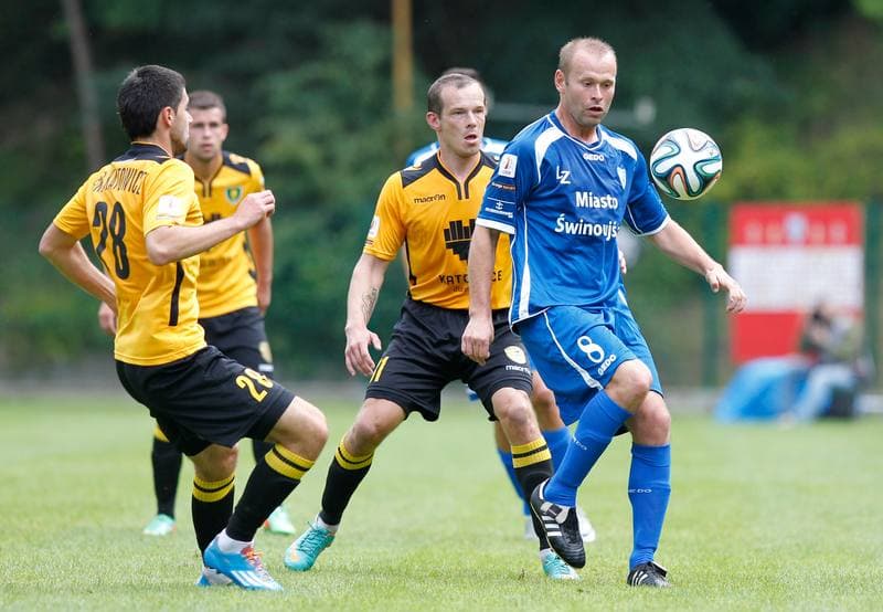 Football. I Liga. Flota Swinoujscie - GKS Katowice. 24.08.2014