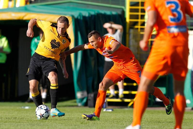 Football. I Liga. GKS Katowice - Termalica Bruk Bet Nieciecza. 21.05.2014