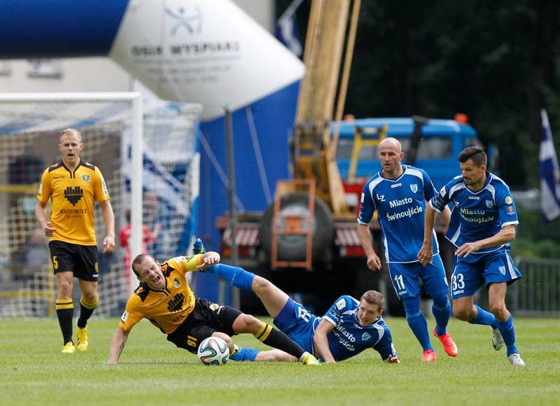 Football. I Liga. Flota Swinoujscie - GKS Katowice. 24.08.2014