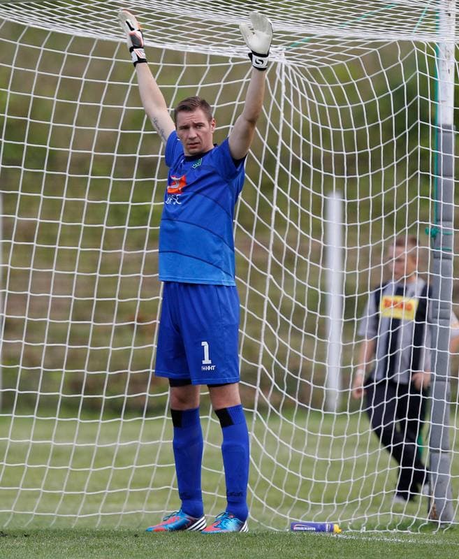 Football. III Liga Opolsko - Slaska. Szombierki Bytom - Rekord Bielsko Biala. 20.08.2014