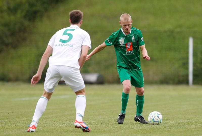 Football. III Liga Opolsko - Slaska. Szombierki Bytom - Rekord Bielsko Biala. 20.08.2014