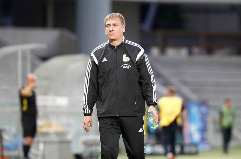 Football. T-Mobile Ekstraklasa. Podbeskidzie Bielsko Biala - GKS Belchatow. 18.08.2014