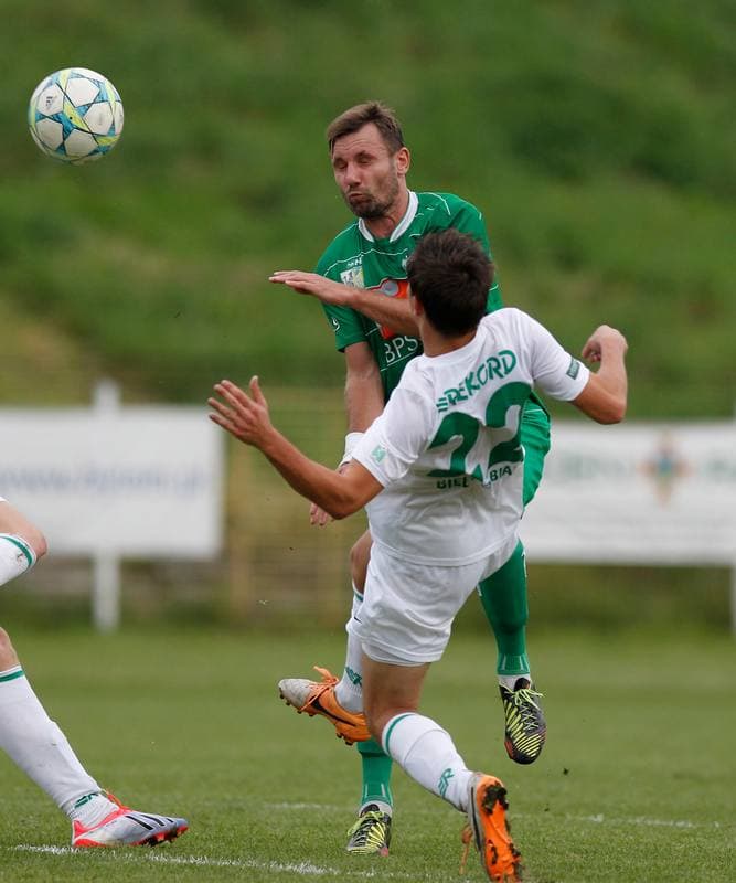 Football. III Liga Opolsko - Slaska. Szombierki Bytom - Rekord Bielsko Biala. 20.08.2014