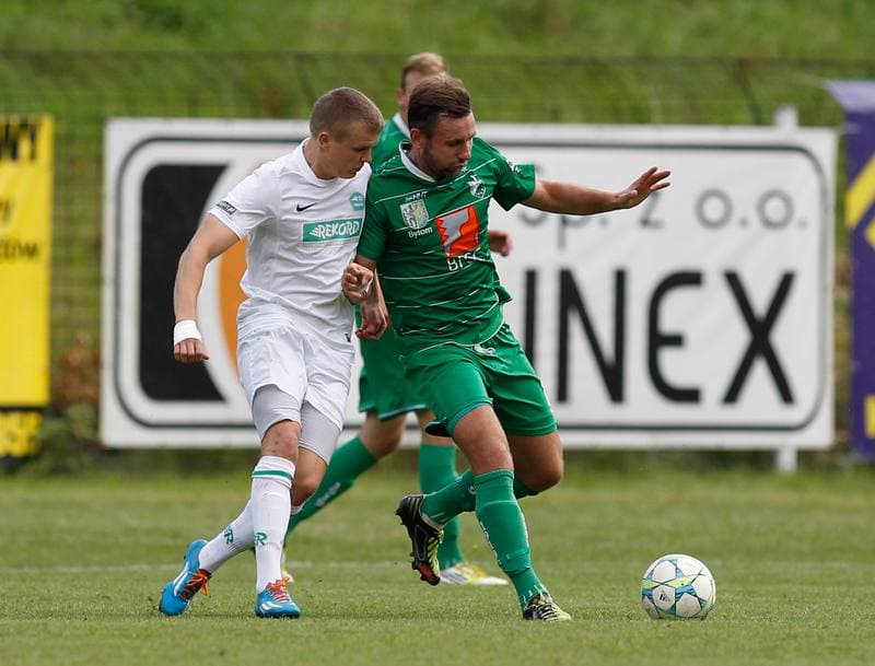 Football. III Liga Opolsko - Slaska. Szombierki Bytom - Rekord Bielsko Biala. 20.08.2014