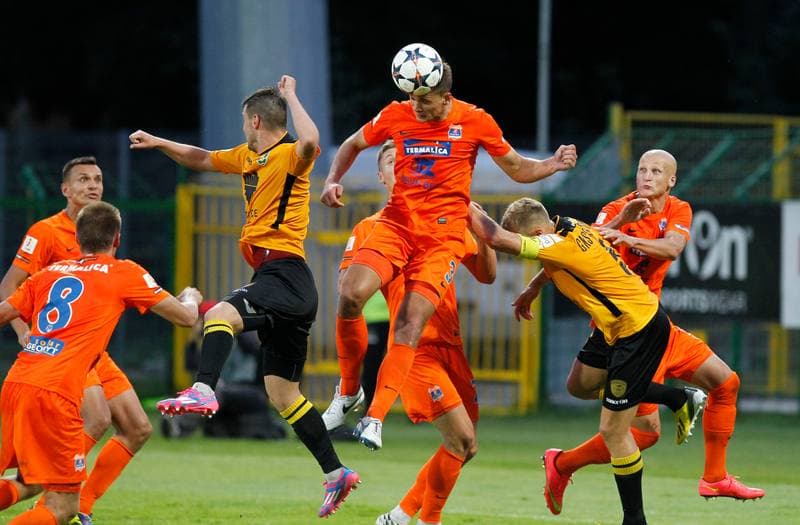 Football. I Liga. GKS Katowice - Termalica Bruk Bet Nieciecza. 21.05.2014