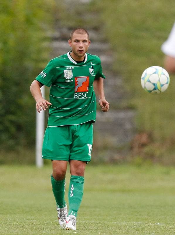 Football. III Liga Opolsko - Slaska. Szombierki Bytom - Rekord Bielsko Biala. 20.08.2014