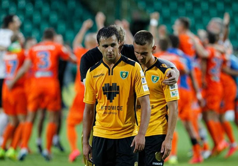 Football. I Liga. GKS Katowice - Termalica Bruk Bet Nieciecza. 21.05.2014