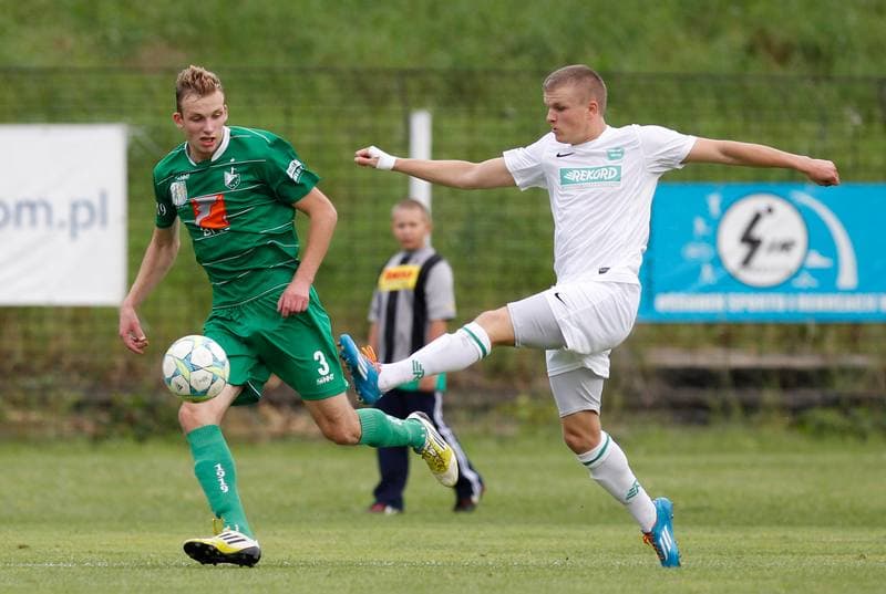 Football. III Liga Opolsko - Slaska. Szombierki Bytom - Rekord Bielsko Biala. 20.08.2014