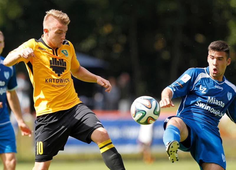 Football. I Liga. Flota Swinoujscie - GKS Katowice. 24.08.2014