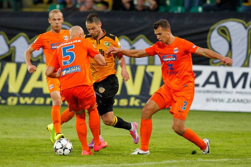 Football. I Liga. GKS Katowice - Termalica Bruk Bet Nieciecza. 21.05.2014