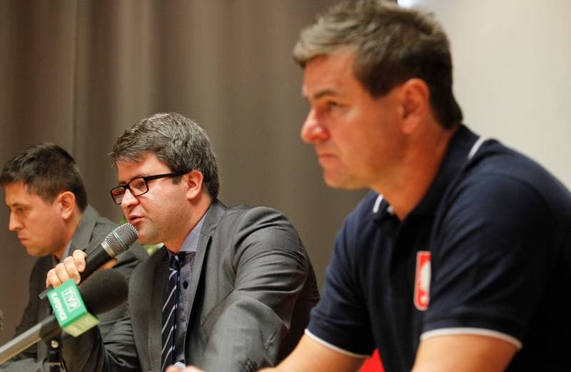 Ice Hockey. Poland national team. Press Conference. 19.08.2014