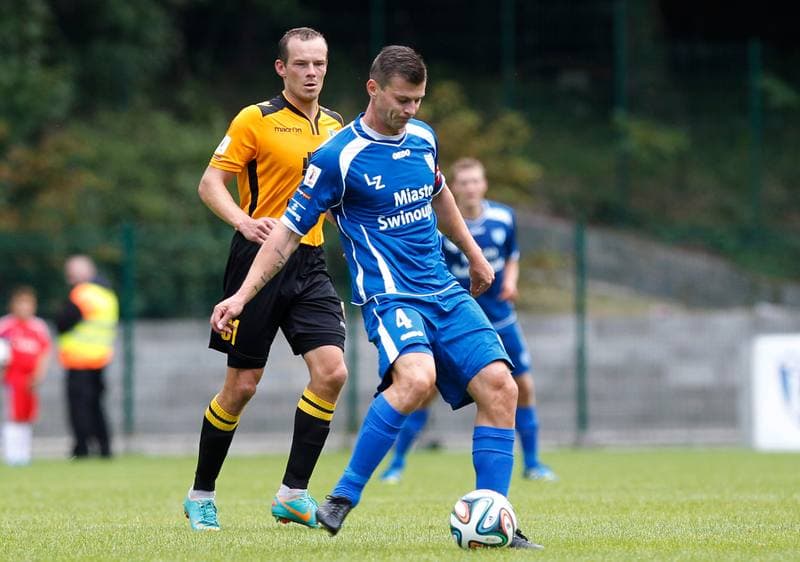 Football. I Liga. Flota Swinoujscie - GKS Katowice. 24.08.2014