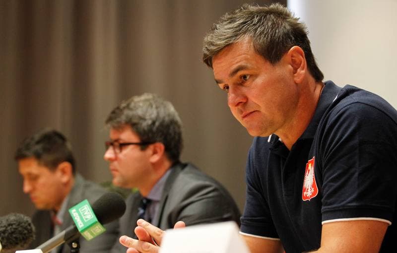 Ice Hockey. Poland national team. Press Conference. 19.08.2014