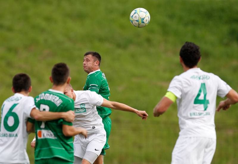 Football. III Liga Opolsko - Slaska. Szombierki Bytom - Rekord Bielsko Biala. 20.08.2014