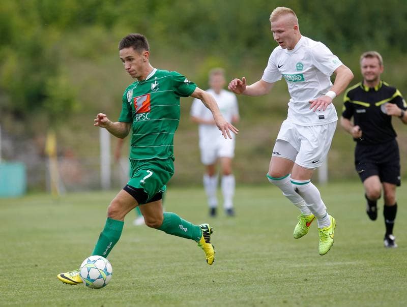 Football. III Liga Opolsko - Slaska. Szombierki Bytom - Rekord Bielsko Biala. 20.08.2014