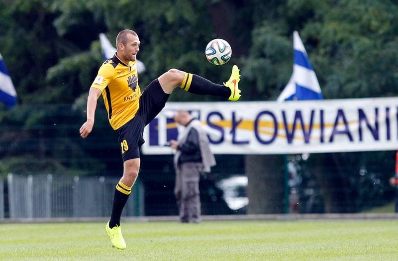 Football. I Liga. Flota Swinoujscie - GKS Katowice. 24.08.2014