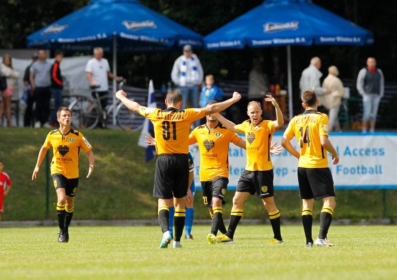 Football. I Liga. Flota Swinoujscie - GKS Katowice. 24.08.2014