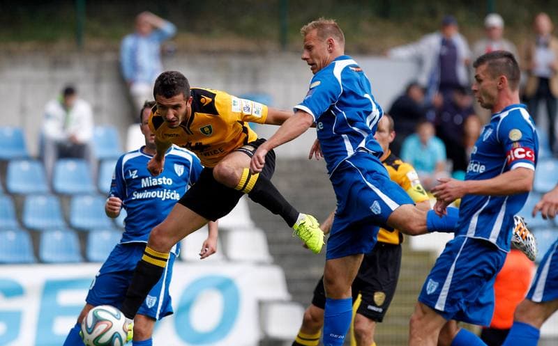 Football. I Liga. Flota Swinoujscie - GKS Katowice. 24.08.2014