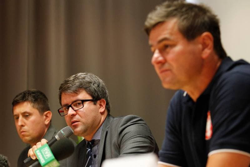 Ice Hockey. Poland national team. Press Conference. 19.08.2014