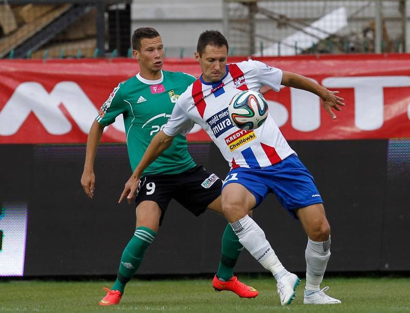 Football. T-Mobile Ekstraklasa. Podbeskidzie Bielsko Biala - GKS Belchatow. 18.08.2014