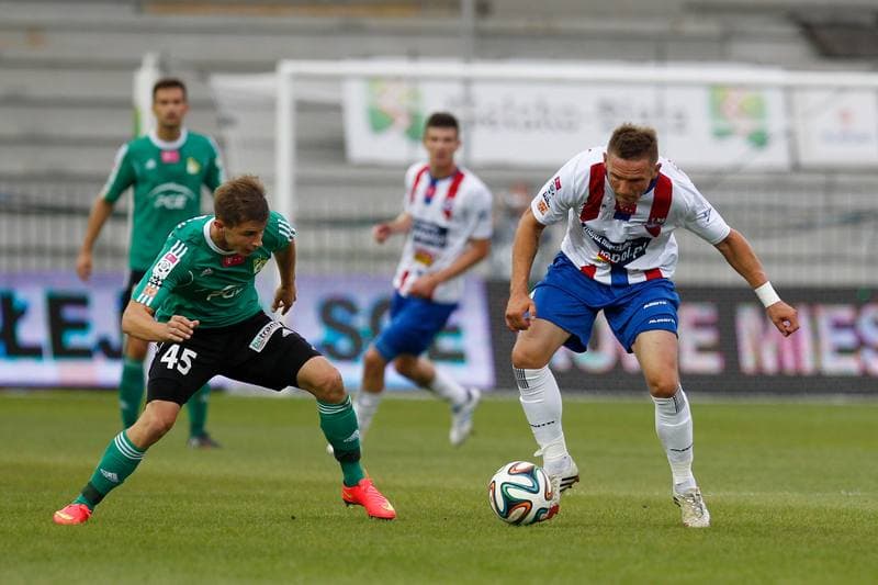 Football. T-Mobile Ekstraklasa. Podbeskidzie Bielsko Biala - GKS Belchatow. 18.08.2014
